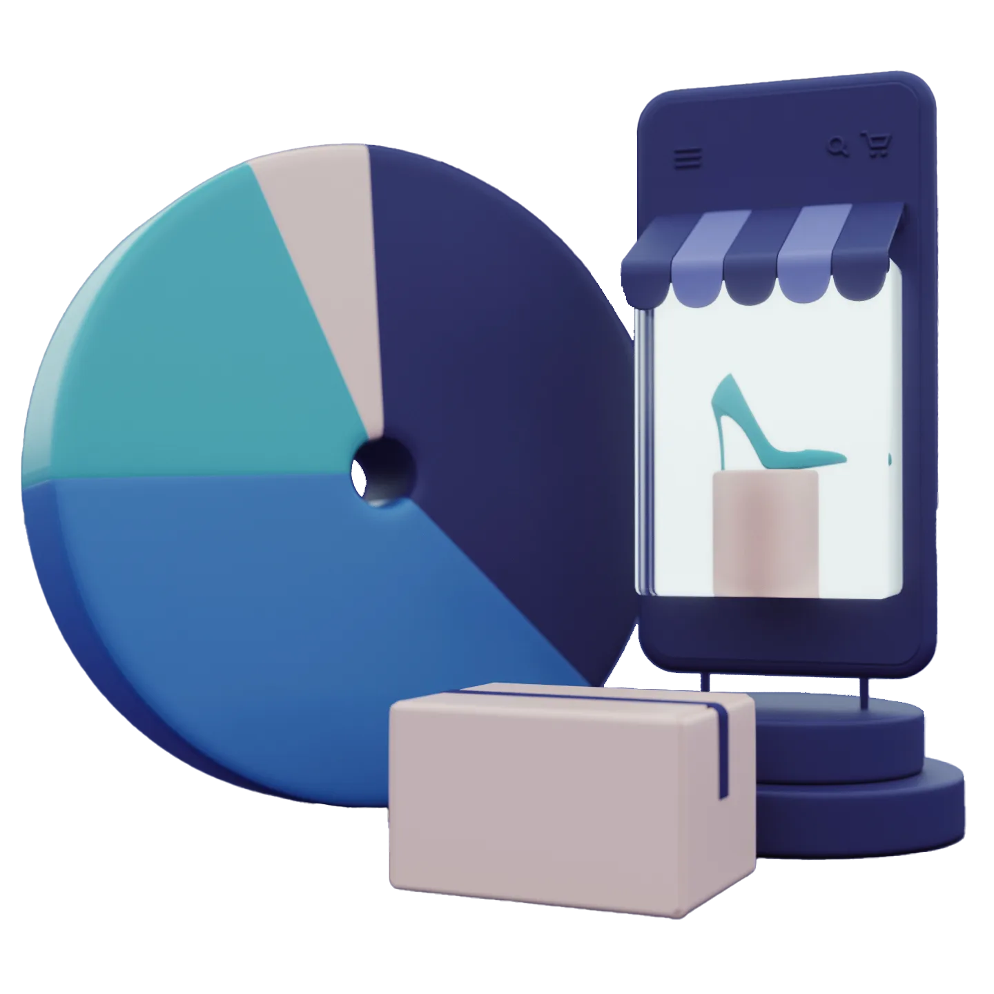 Blandat utan bakgrund